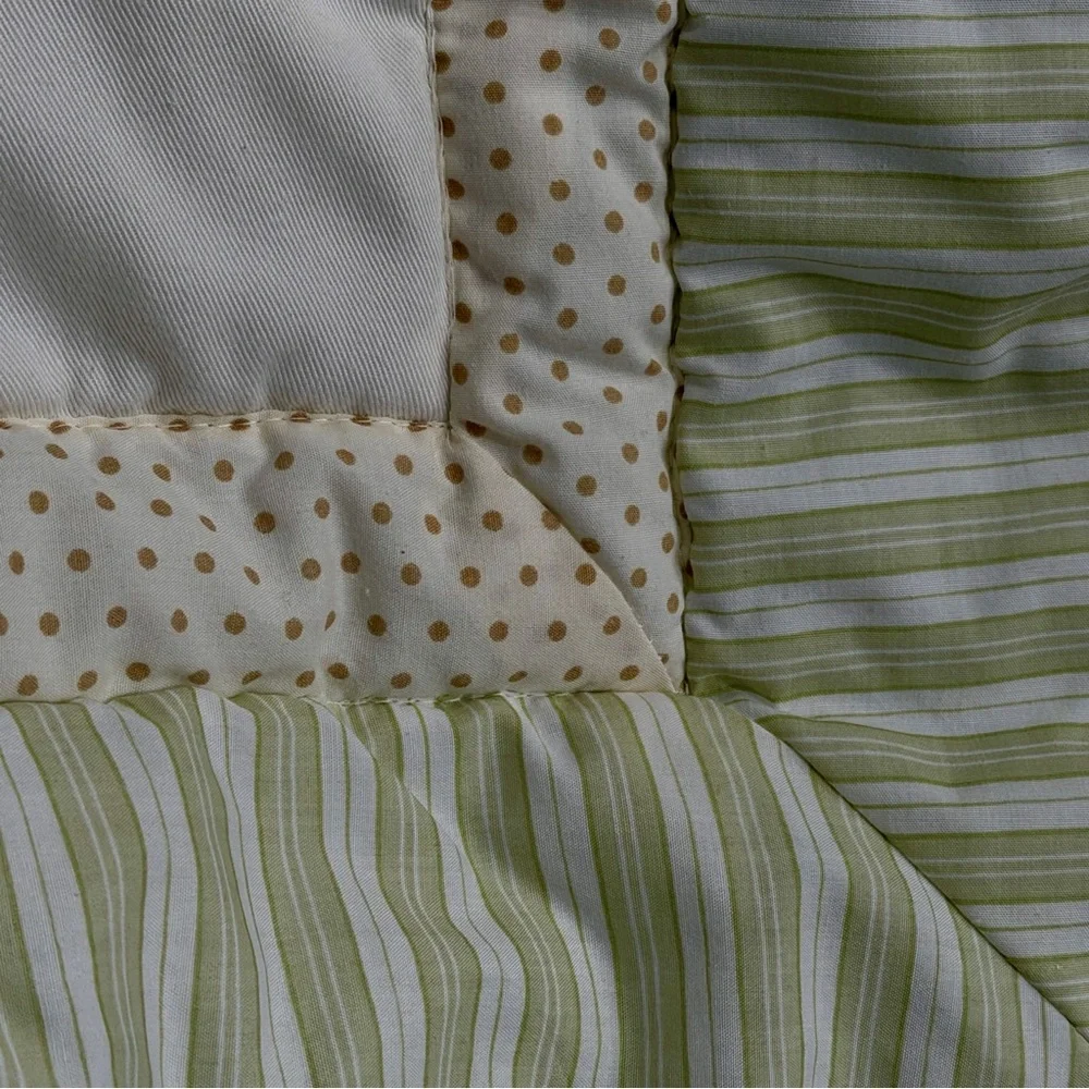 Kidsline Zanzibar Giraffe Alligator Turtle Lion Elephant Baby BlanketGreen 43x35